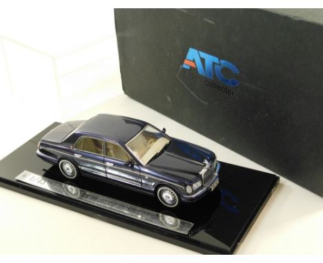 ATC ROLLS-ROYCE MODEL. An ATC 1/43 scale model of a 1998 Silver Seraph. Mint with Perspex cover &amp; outer box.