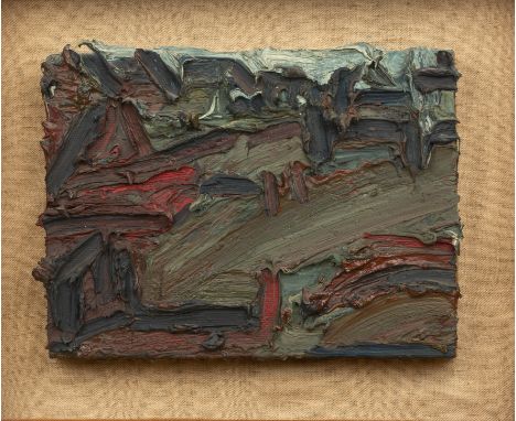 Barry Newis (1939-2017) 'Disused Station Melton Constable', oil on board, signed and dated 1971 to the reverse of the frame, 