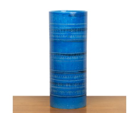 Aldo Londi (1911-2003) for Bitossi'Rimini' ceramic floor standing vase or stick stand, marked to the base, 50.5cm high  With 
