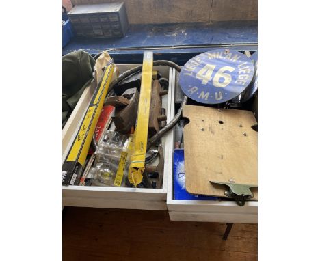 A large quantity of parts and tools, including Heinkel microcar parts (qty) 