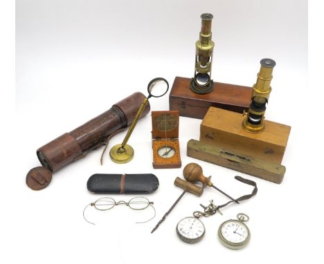 A mixed lot, comprising a Birmingham silver-cased pocket watch, the movement signed T.M. Avery, Elgin, an LNER Restaurant Car