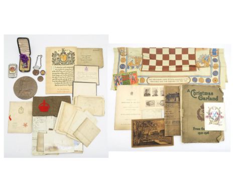 A WW1-period archive of material pertaining to 291254 Pte. James Robertson of the Scottish Rifles, who was disabled in the co