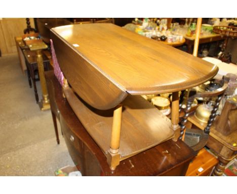 An Ercol two tier drop leaf coffee table