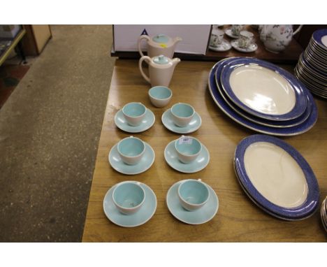 A Poole pottery twin tone coffee set