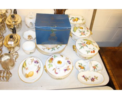 A quantity of Royal Worcester 'Evesham' oven to table ware