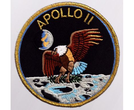 Apollo 11 embroidery patch. Good Condition. All autographs come with a Certificate of Authenticity. We combine postage on mul
