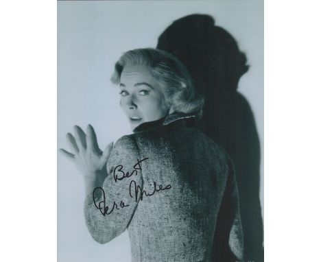 Vera Miles signed 10x8 inch black and white vintage photo. Good Condition. All autographs come with a Certificate of Authenti