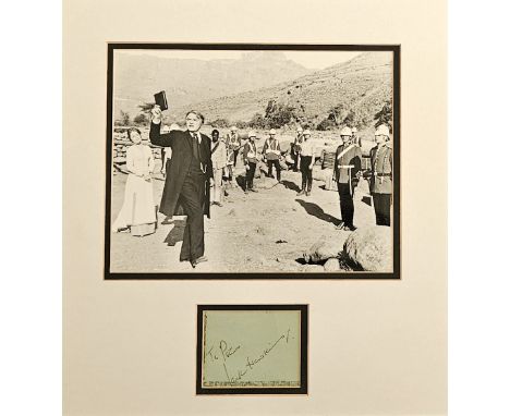 Jack Hawkins Actor Signed Vintage Album Page With 'Zulu' 14x15 Mounted Photo Display. Good Condition. All autographs come wit