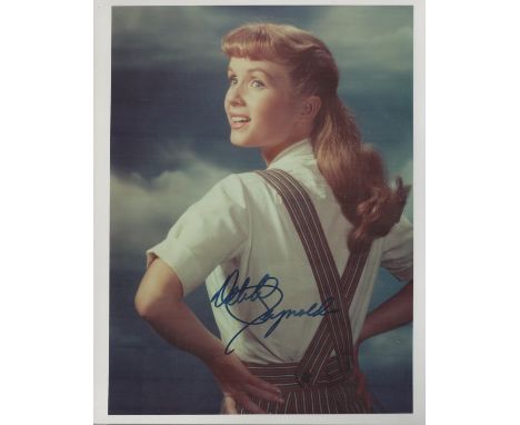 Debbie Reynolds vintage signed colour photo 10x8 Inch. Was an American actress, singer, and businesswoman. Her career spanned