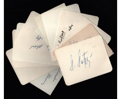 Sport - Mixed - 15 vintage signed cards, 4.5x3.5 and 3.5x2.5 inches, some dedicated, one posted. A collection of sports, some