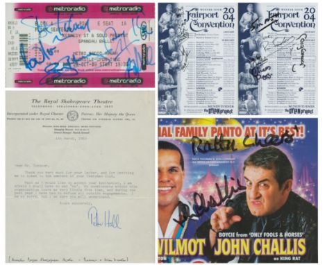 Music Concert/Theatre 5 x Collection of Signed signature such as Tony Hadley, Gary Kemp, Martin Kemp, John Keeble, Steve Norm