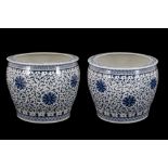 Pair of large cachepots