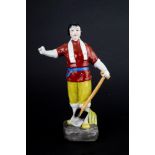 Porcelain sculpture "PEASANT"