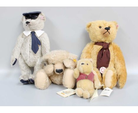 A 'Captain Mach- The Concorde Steiff Bear', ltd. edit. boxed and another three Steiff Bears (4)