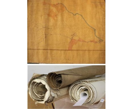 Yorkshire Map, Township of Threshfield (Parish of Linton), W.R. York, large manuscript map, possibly tithe map, no date, some