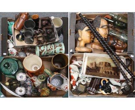 A Quanity of Decorative Ceramics Including: Staffordshire, Japanese teapot, Masons Ironstone, Doulton, etc, together with a s