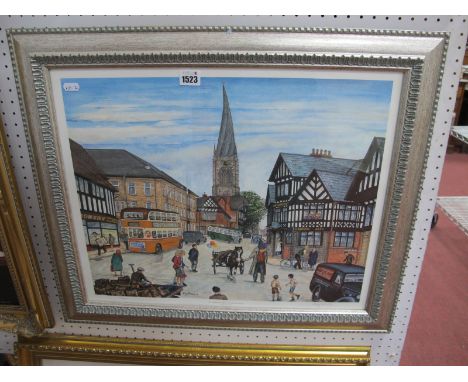 Terry Gorman, signed print, St Mary's Gate, Chesterfield, signed bottom right, in pencil.