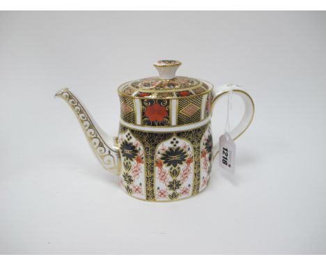 Royal Crown Derby 1128 Imari Teapot, first quality 14.5cm high.