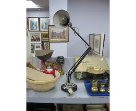 A Vintage Black Angle Poise Desk Lamp.