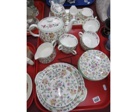 Minton 'Haddon Hall' China Table Ware, of twenty six pieces, including two teapots.