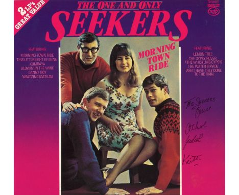 The Seekers 1960s Group signed Vintage record.&nbsp; 1964 Lp Record The One And Only Seekers Fully Signed By Judith Durham, B