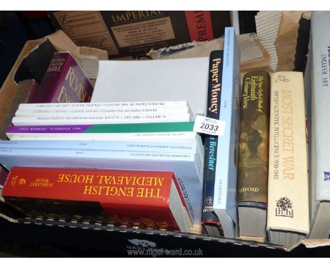 Several volumes of The Transactions of Oriental Ceramic Society, Papermoney, Shropshire History and Archaeology Society etc.