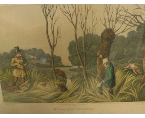 AFTER SAMUEL HOWITT "Rabbit shooting", "Snipe shooting" and "Hare shooting", three colour prints, together with AFTER HENRY A
