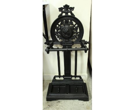 A modern cast iron "Victory" stick stand in the Victorian manner