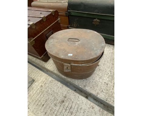 CIRCULAR TIN TRUNK