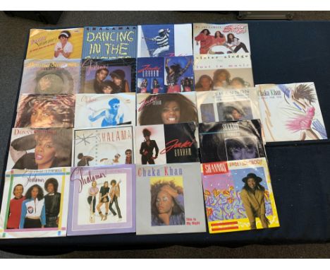 41 VARIOUS SING;ES TO INCLUDE DONNA SUMMER, SHALAMAR, SISTER SLEDGE, JACKIE GRAHAM &amp; SHANNON