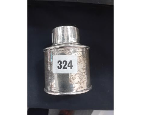 HM SILVER TEA CADDY 2.2OZ
