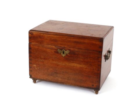 A mahogany decanter box, 45cm wide
