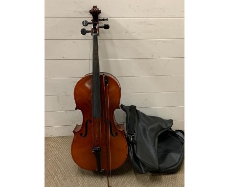 A Baby Cello and Bow.