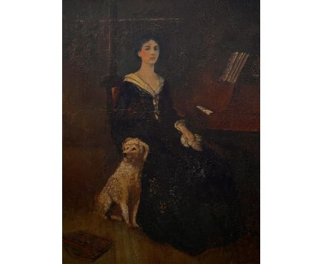 An attractively-distressed portrait Oil on canvas Unsigned 61cm x 46cm
&nbsp;
Lay's Auctioneers are able to offer in-house po