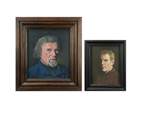 Nicholas Charles WILLIAMS (XX-XXI) Dr E. Percival James Oil on canvas Signed and dated 1992 to the verso 31 x 25.5cm Together