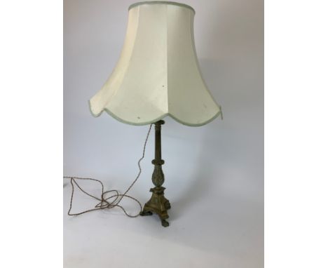 Converted Decorative Victorian Oil Lamp in the Form of a Grecian Column - 92cm 