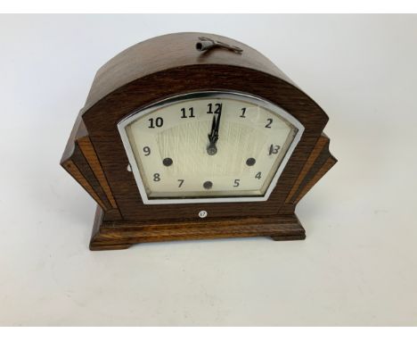 Oak Mantel Clock 