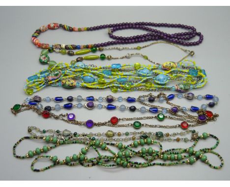 Vintage costume necklaces 
