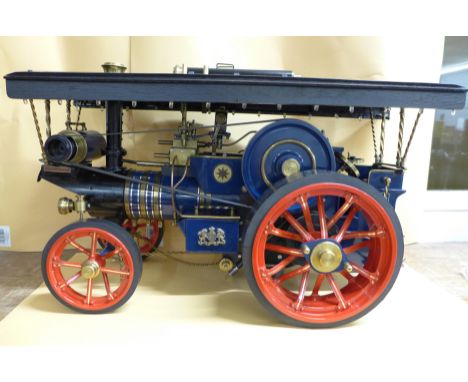 A 1/10th scale live steam model of a Burrell Showman's Traction Engine, by Markie Models, 1999, ARJ1841, 'Princess Mary', nev