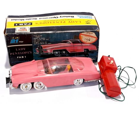 A JR 21 toy Thunderbirds Lady Penelope's FAB 1 remote control scale model, battery operated. Although untested, condition app