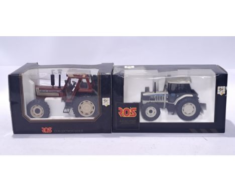 ROS 1/18th and similar scale boxed pair of Tractors. Not checked for completeness or correctness. Conditions generally appear