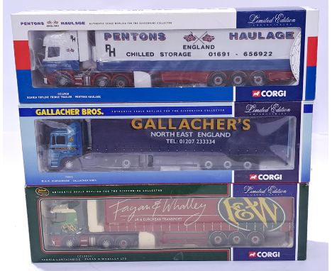 Corgi, a boxed 1:50 scale truck group. Although unchecked for completeness, conditions generally appear to be Excellent in Ex