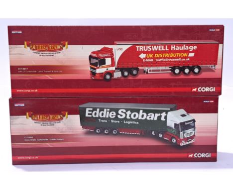 Corgi a boxed pair of 1:50 Scale Trucks (Hauliers of Renown). Unchecked for completeness. Conditions appear to be Excellent i