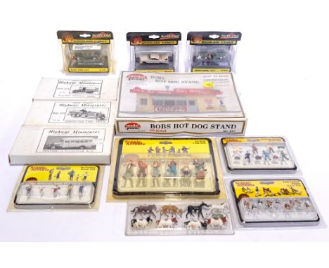 Woodland Scenics, Model Power, Highway Miniatures &amp; similar, a boxed mixed group, to include HO model kits, HO &amp; O sc