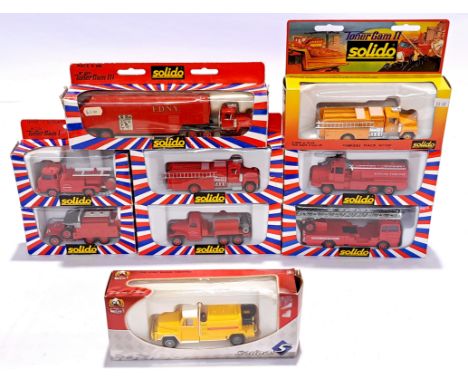 Solido, a boxed Fire Services vehicle group, comprising of Toner Gam I,II,III. Although unchecked for completeness, condition