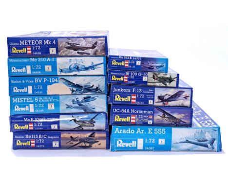 Revell, a mixed boxed group of 1/72 and similar scale Planes. Not checked for completeness or correctness, there is a possibi