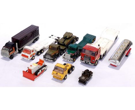 Tonka, Buddy &amp; Tri-Ang Minic, an unboxed group. Although unchecked for completeness, conditions generally appear to be Fa