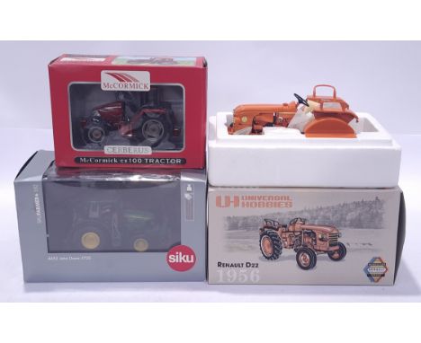 Siku, Universal Hobbies and similar, a mixed boxed Tractor group. Conditions generally appear Excellent to Mint in generally 