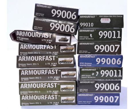 Armour Fast, a mixed boxed group of 1/72 scale Tanks and Soldiers. Not checked for completeness or correctness, there is a po