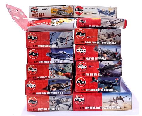 Airfix, a mixed boxed group of 1/72 scale Planes. Not checked for completeness or correctness, there is a possibility that so
